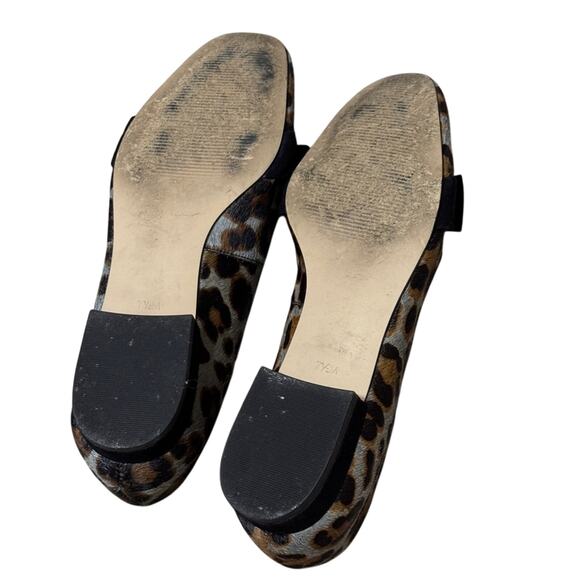 Talbots Animal Hair Bow Loafers Women’s Black  Brown Size 7.5 - Picture 5 of 6